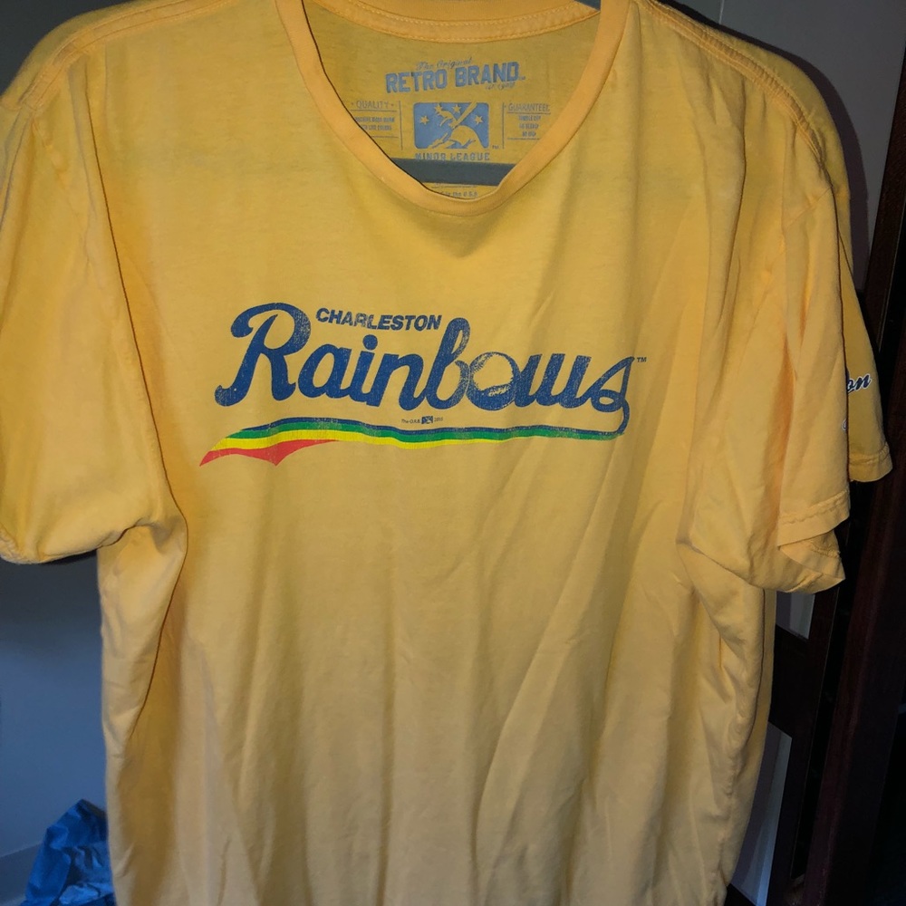Rare vintage Charleston Rainbows baseball shirt